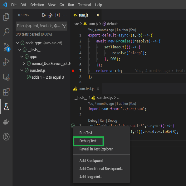 VSCode上でNode.js Jestでdebug（デバッグ）をするための設定をして
