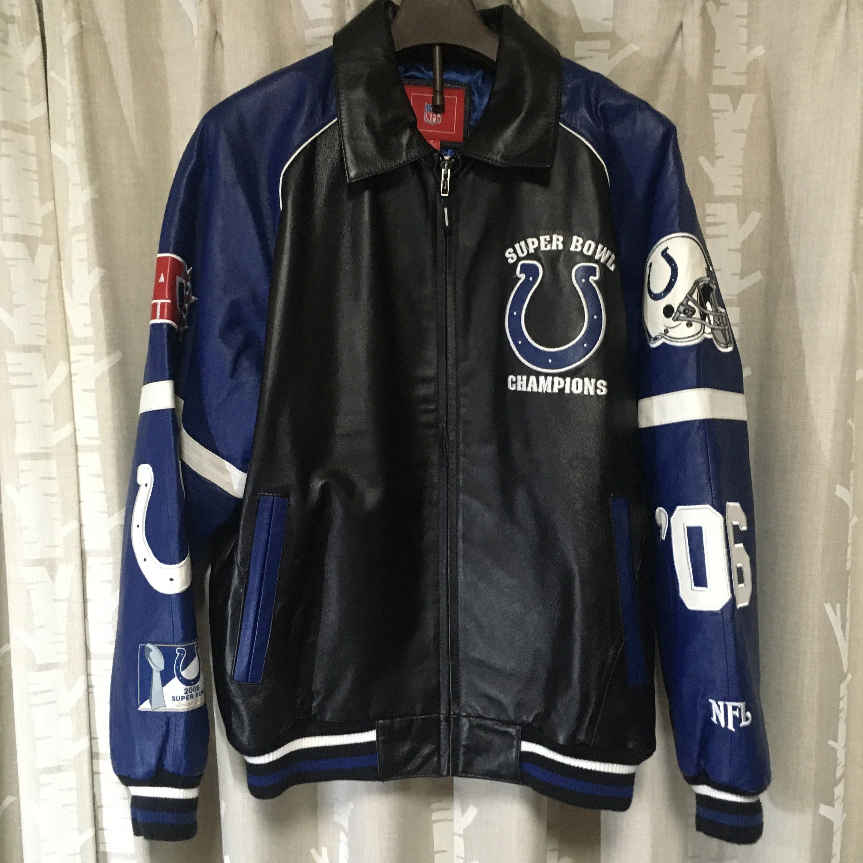 2006 NFL SUPER BOWL スタジャン レザー L sanchezarellano.com
