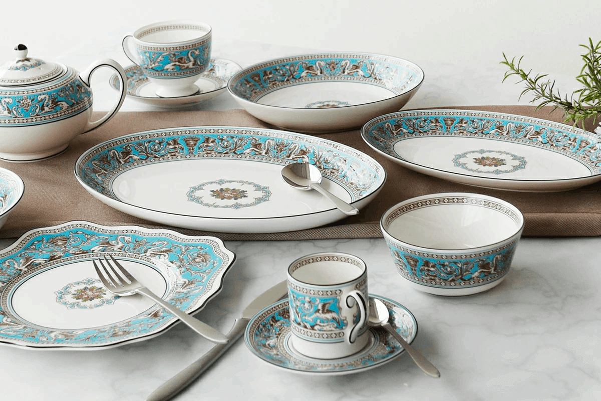 新品 ウェッジウッド フロレンティーン ターコイズ ミニチュア ティー