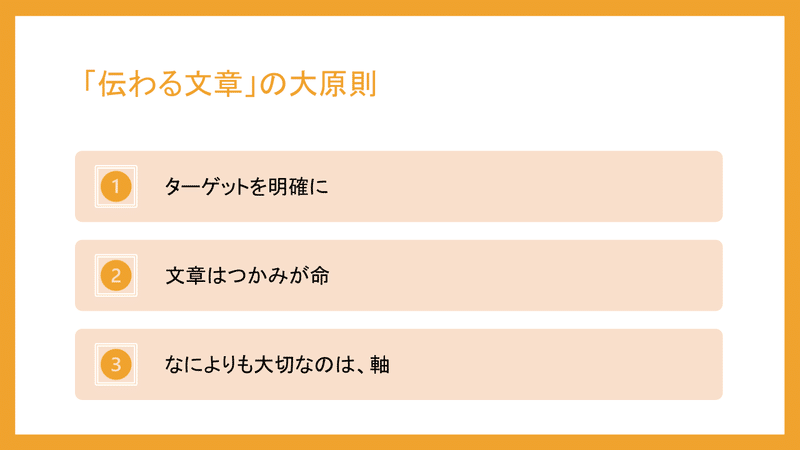 「伝わる文章」の大原則