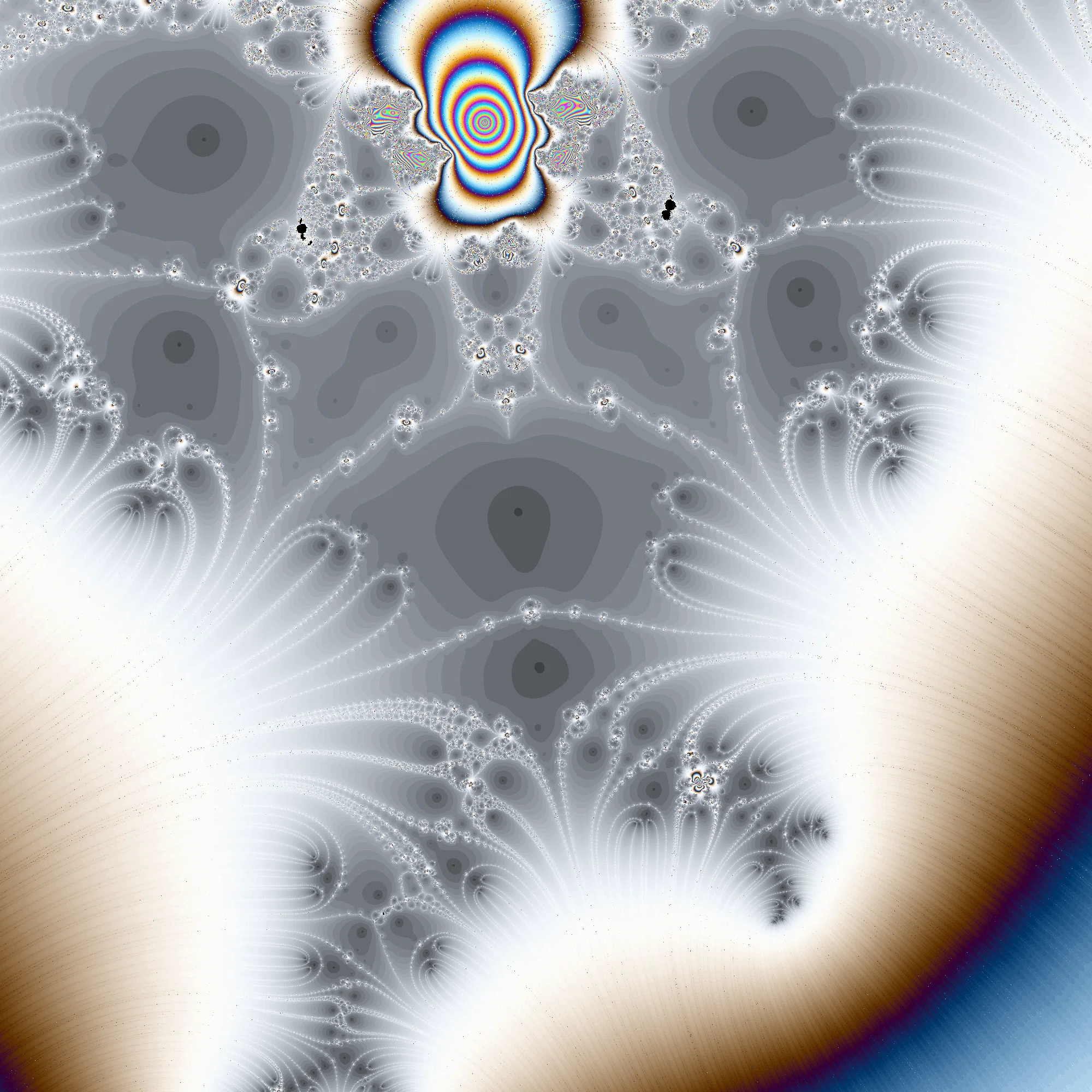 Newton Fractal x Mandelbrot Set｜108Hassium