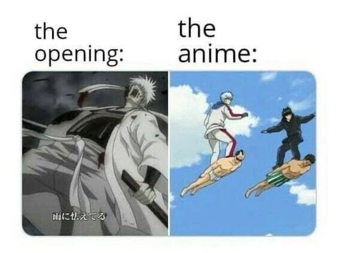 the opening / the anime