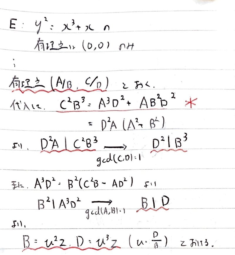 書記が数学やるだけ612 楕円曲線の有理点｜Writer_Rinka