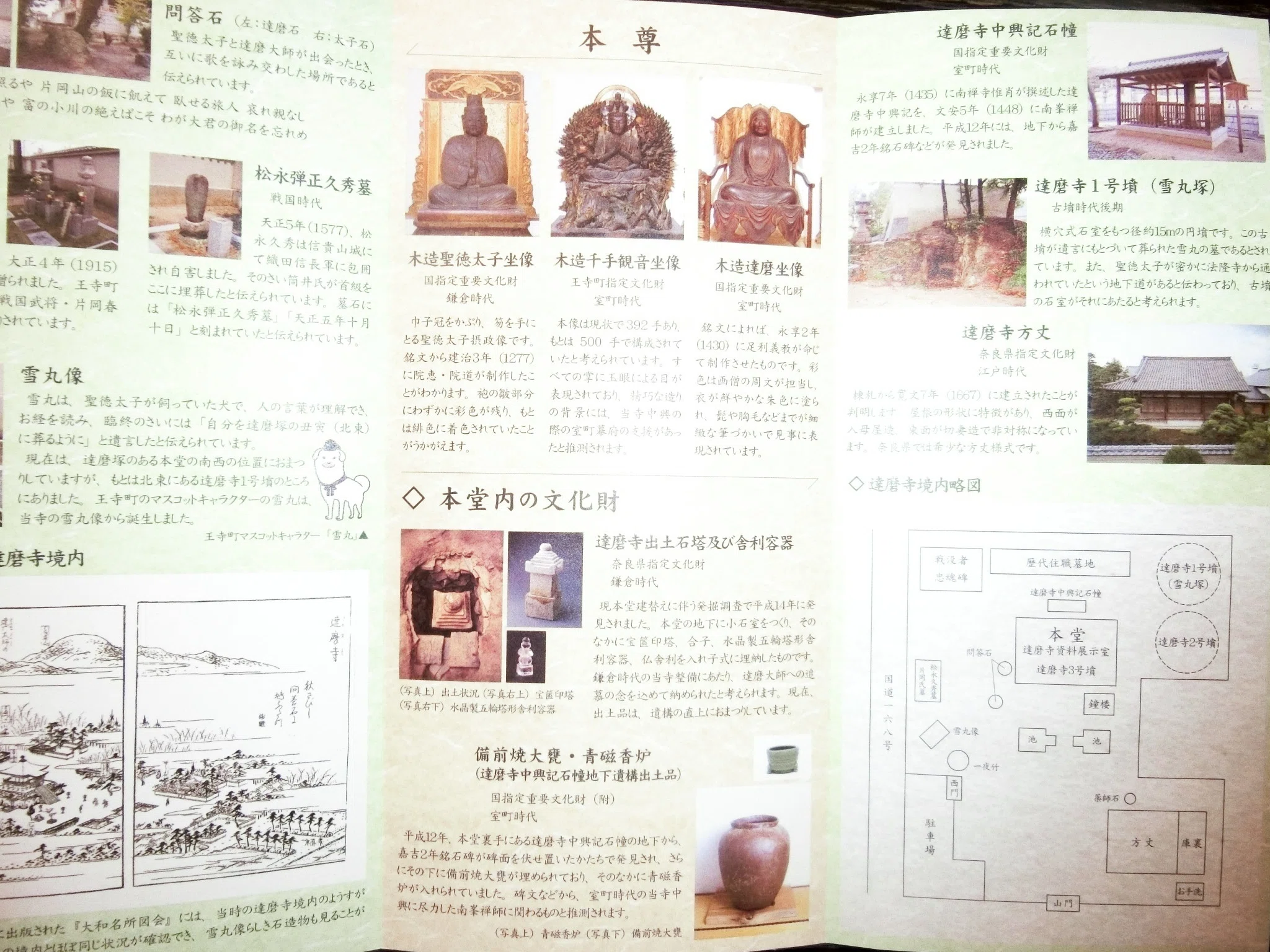 聖徳太子愛犬・雪丸「達磨寺」達磨さんが転んだ!聖徳太子と達磨 聖徳太子愛犬・雪丸「達磨寺」達磨さんが転んだ!聖徳太子と達磨