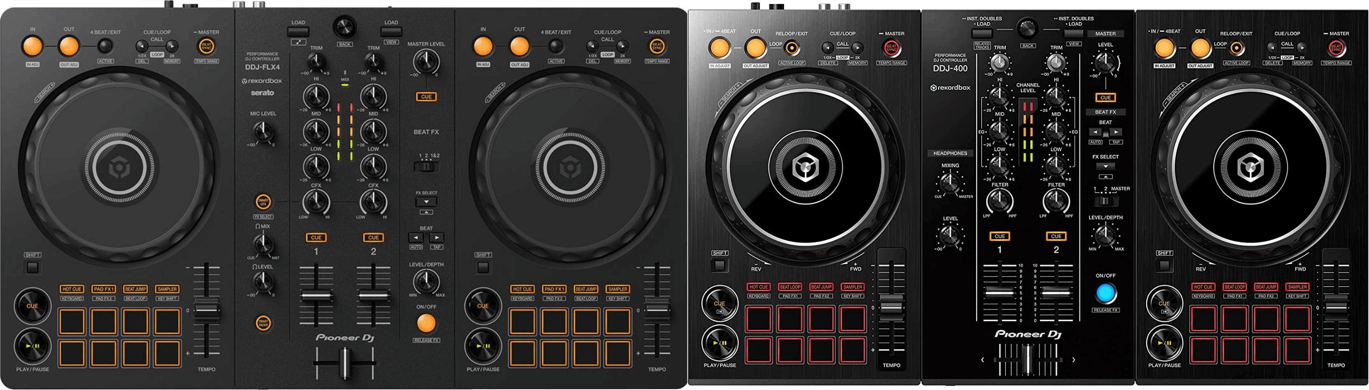 DDJ-FLX4 ＆ DDJ-400 比較｜dj TAKU