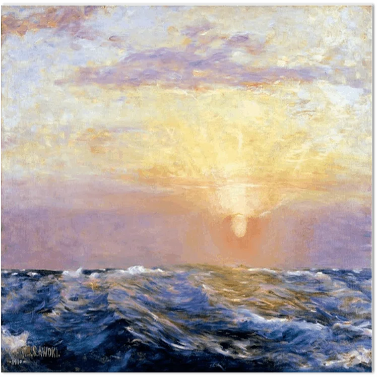ワタクシ流☆絵解き館その202 青木繁「朝日」―絵画エッセイ風に(青木繁