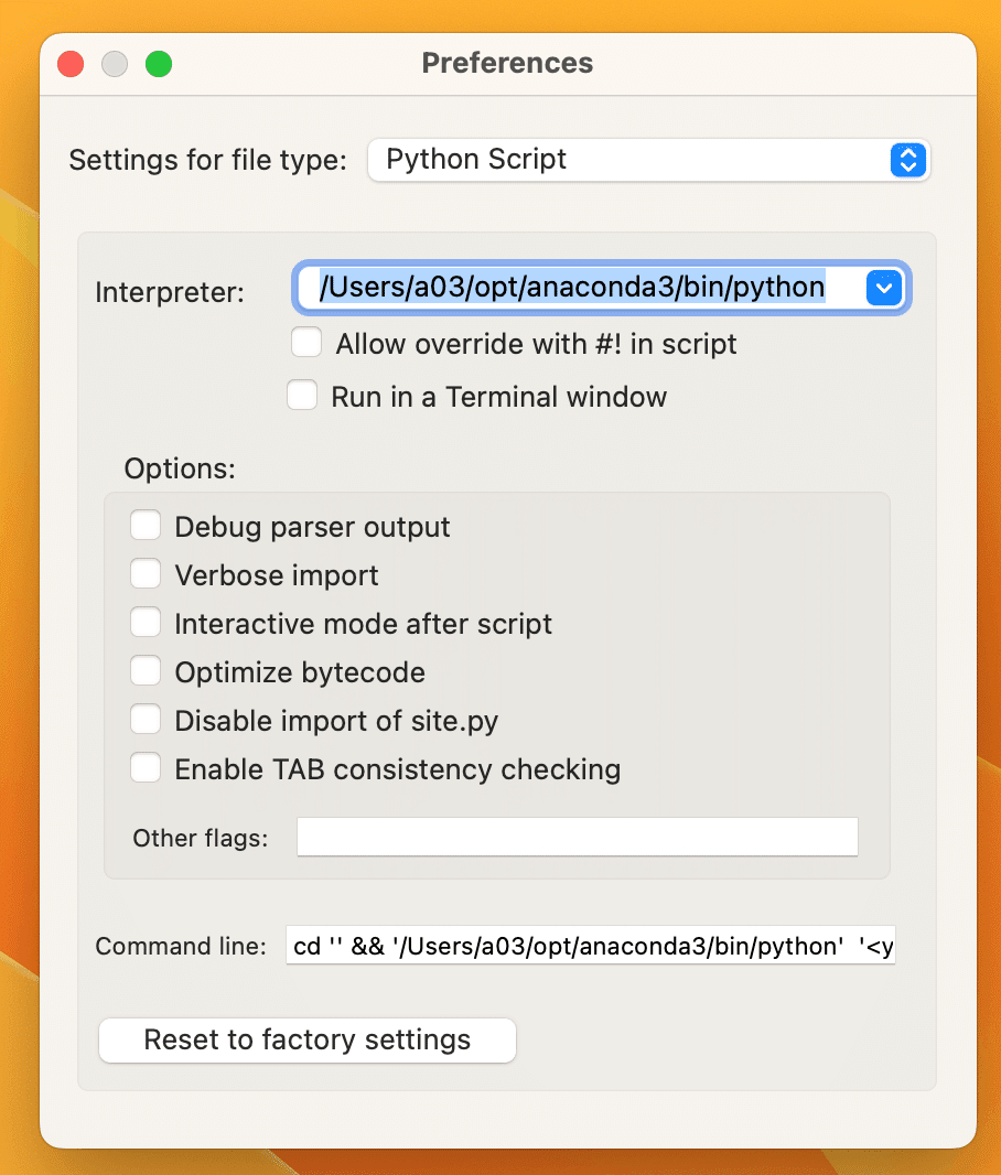Python Launcher.appでデスクトップにあるPythonファイルをダブルクリックしたらファイルに記述したアプリケーションが ...
