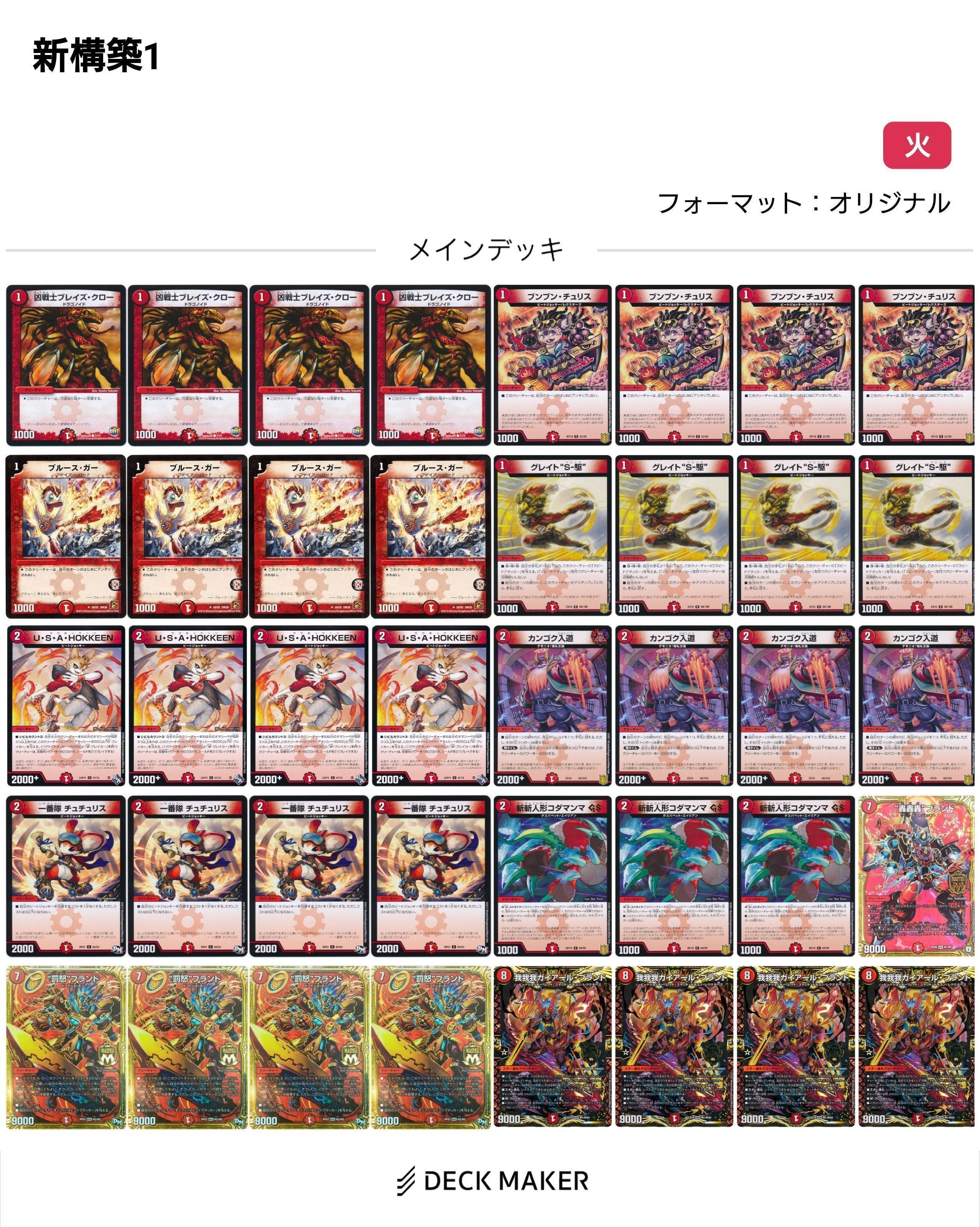 新テンプレ候補公開！？【赤単我我我】｜マカロン