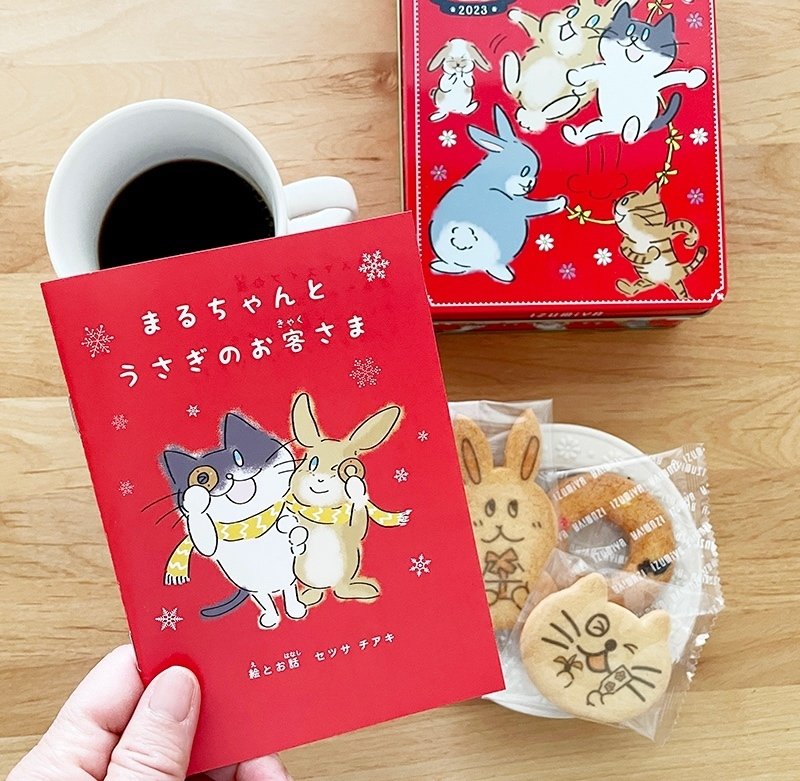 2023年の干支デザイン「うさぎとねこ缶」新登場！｜泉屋東京店公式note