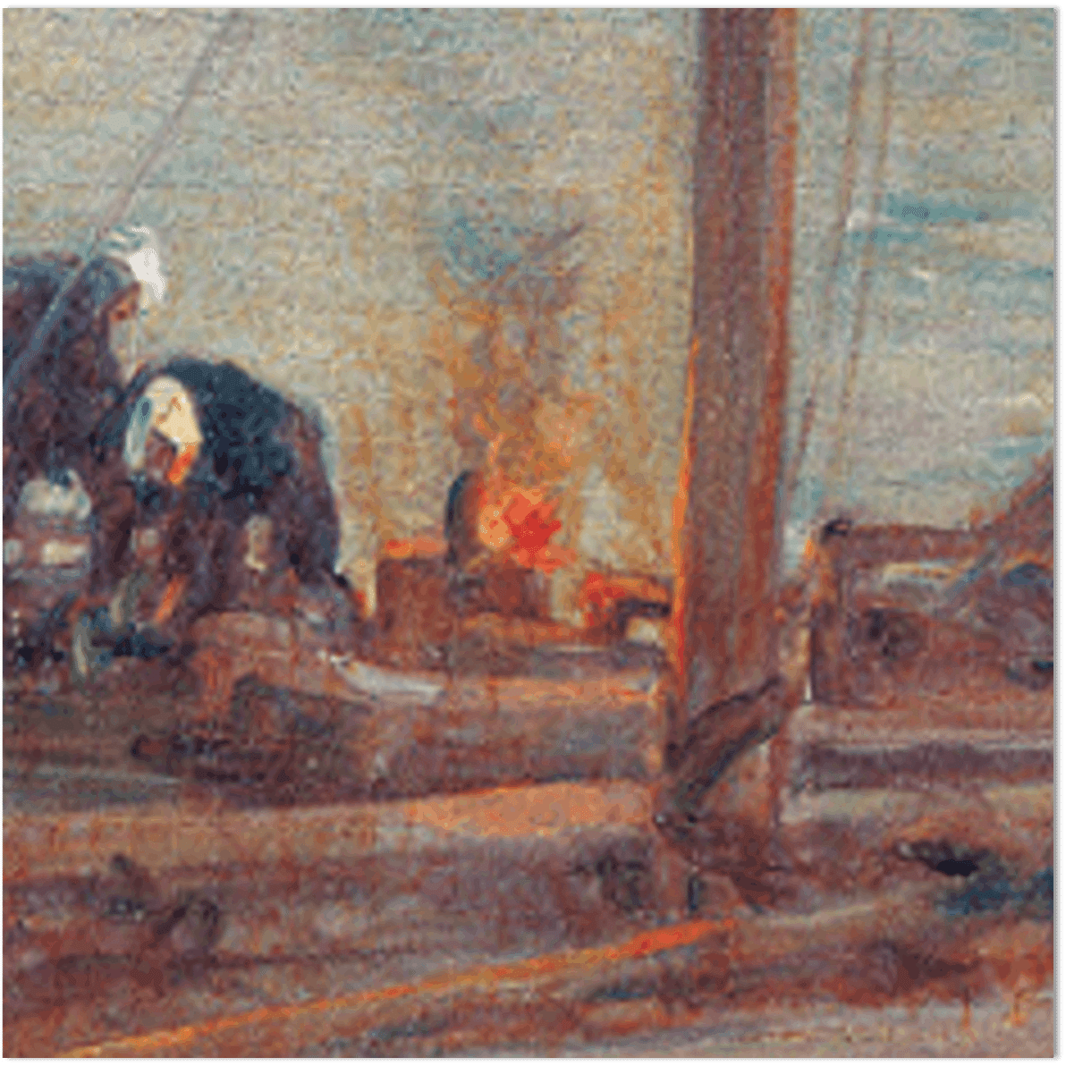 ワタクシ流☆絵解き館その204 青木繁「月下滞船図」―絵画エッセイ風に