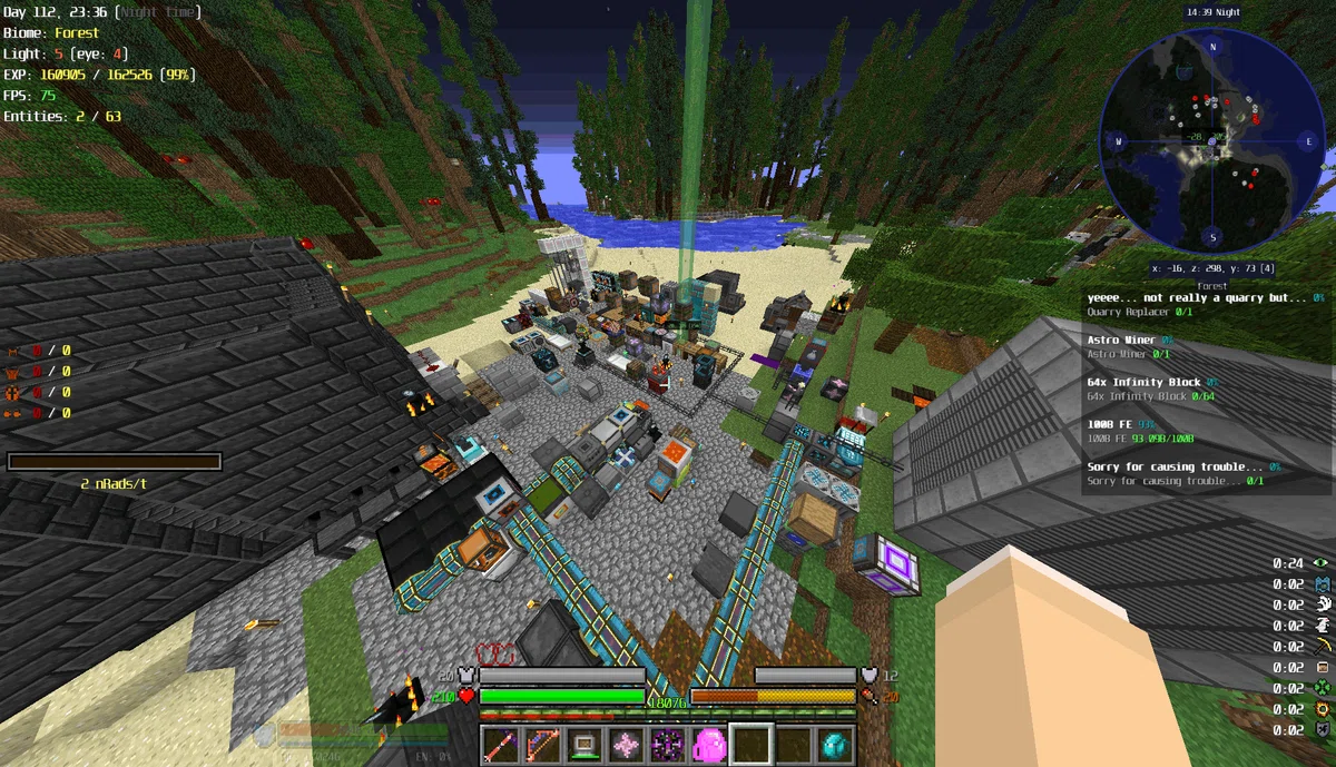 Project Infinity Modpack MinecraftでやってきたModpackとか|しゃお