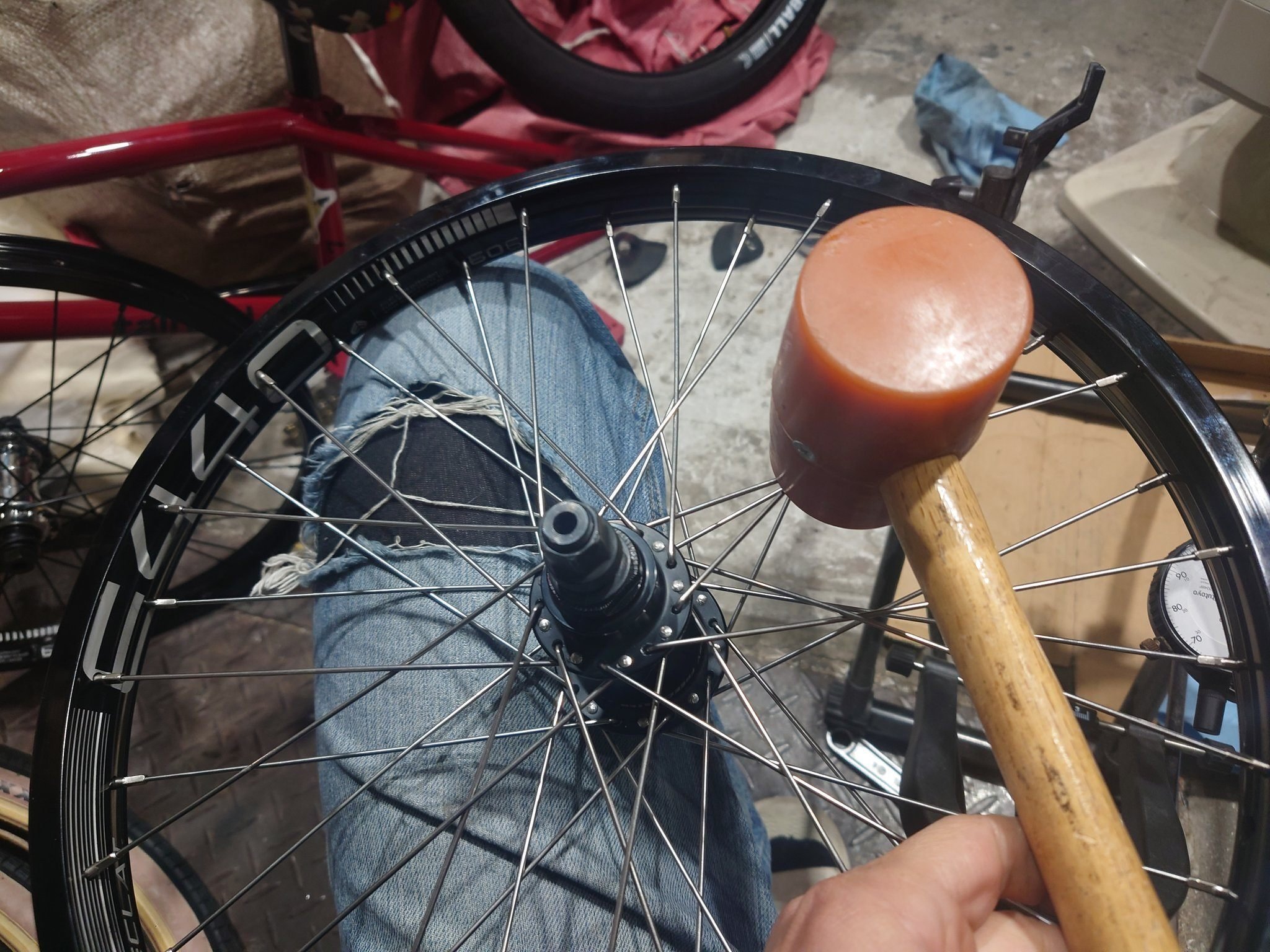 BMXホイール コグ付き ※タイヤは要交換 BMXホイール コグ付き ※タイヤは要交換