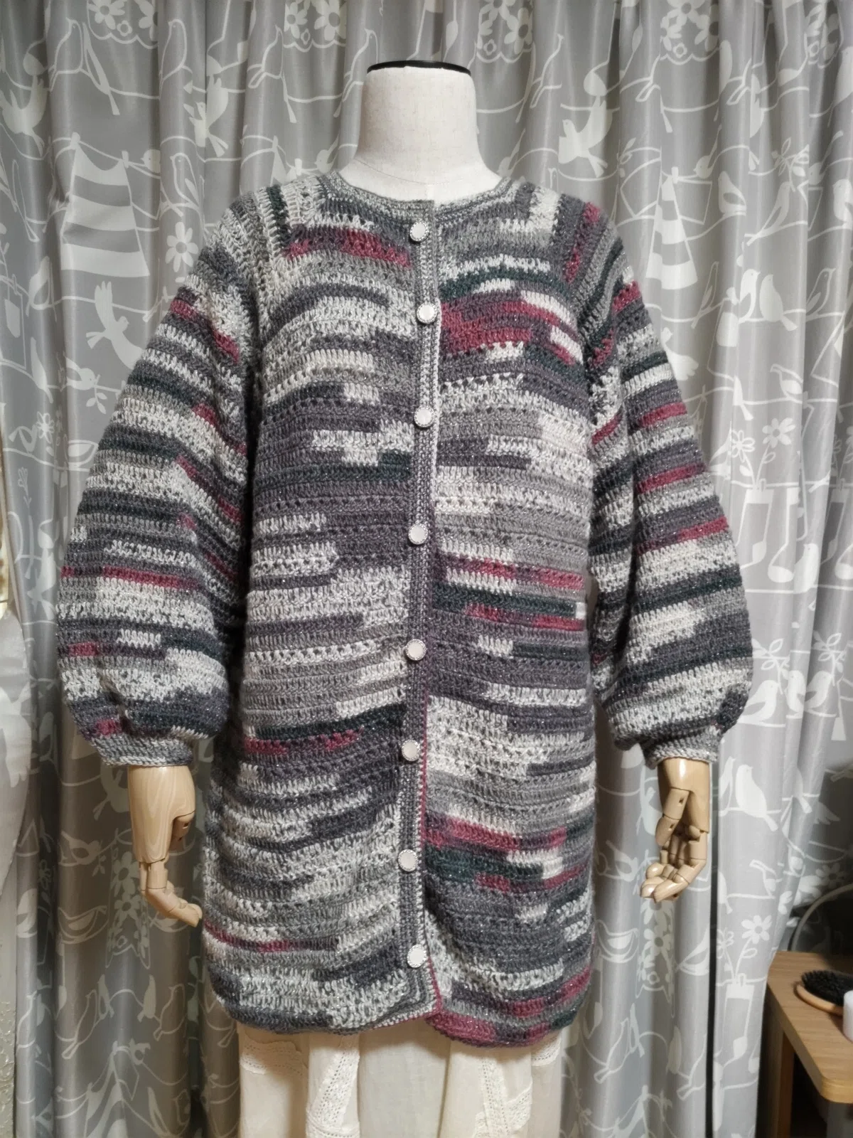 Opal毛糸でカーディガンを編みました｜ミホコ