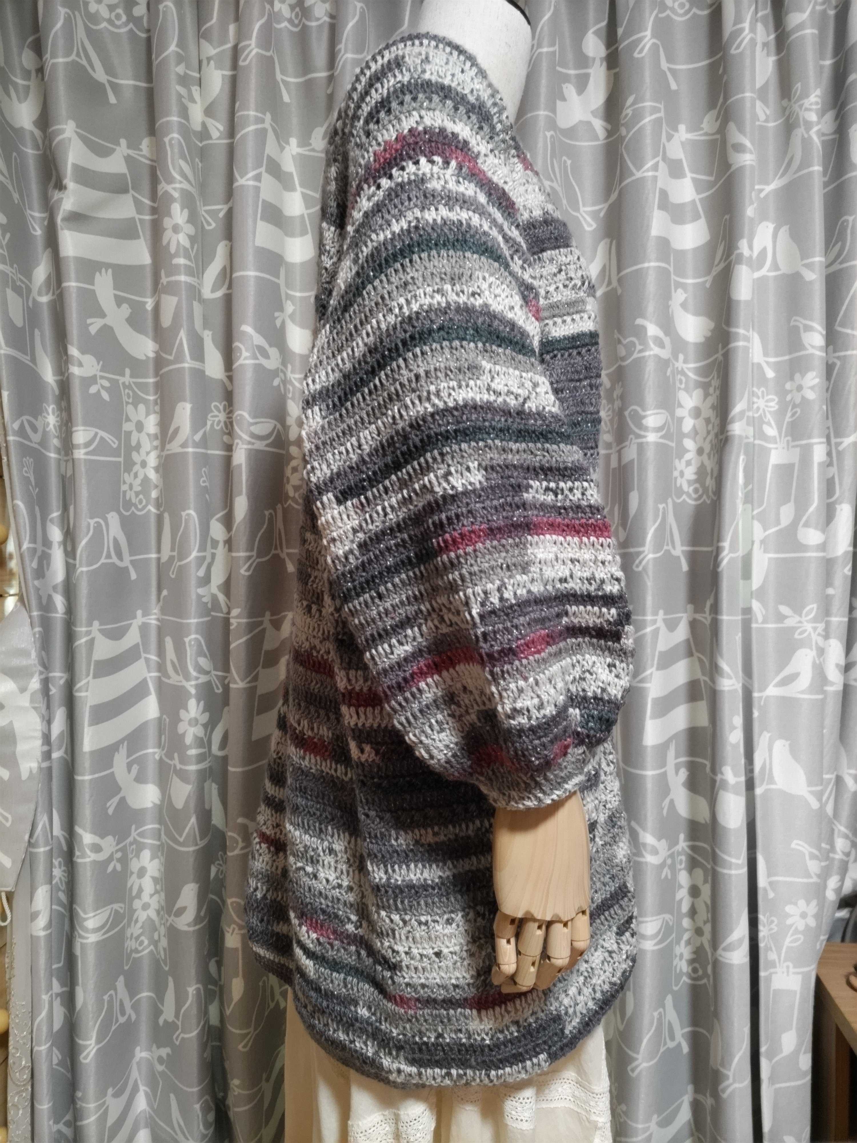 Opal毛糸でカーディガンを編みました｜ミホコ