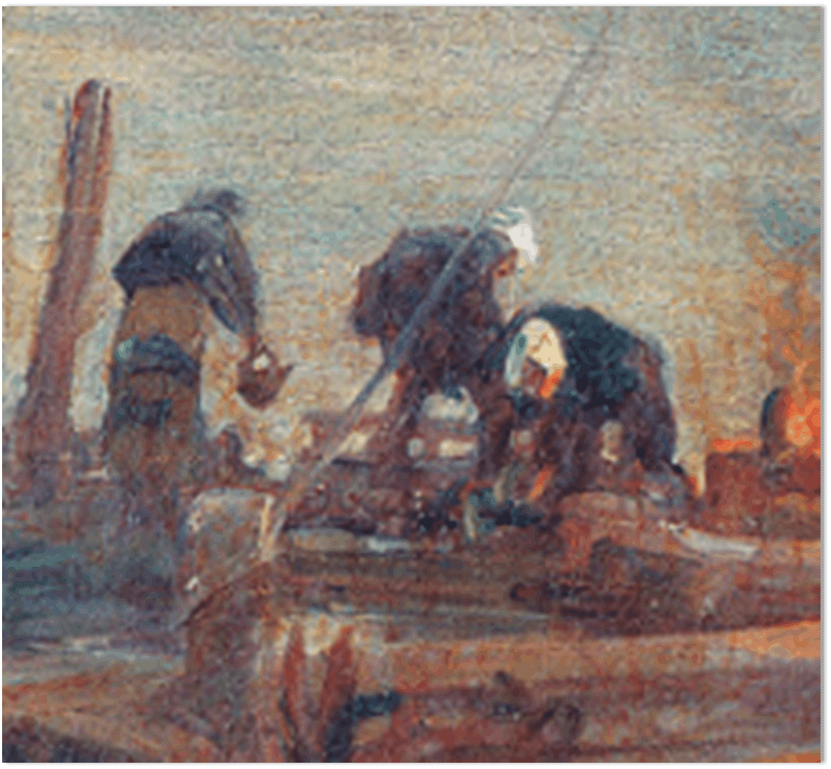 青木繁、【月下滞船】、豪華・希少画集画、新品高級額・額装付、状態良好 青木繁、【月下滞船】、豪華・希少画集画、新品高級額・額装付、状態