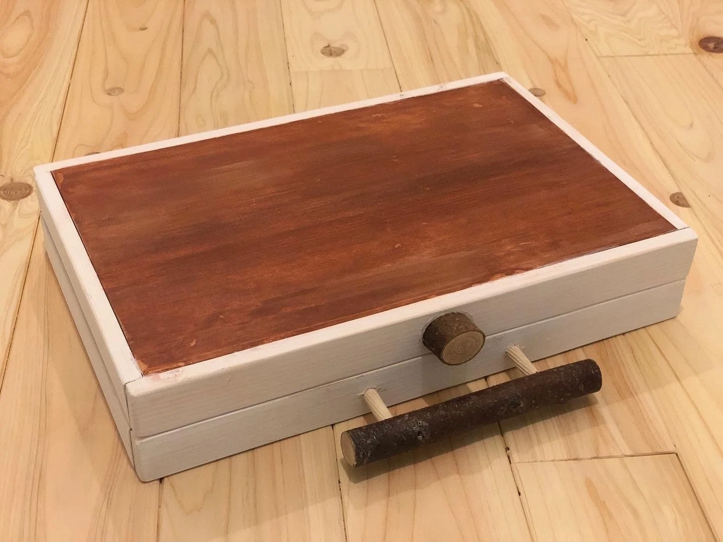 手作りバックギャモンコンテストに出品しました ③木の切り株ギャモン