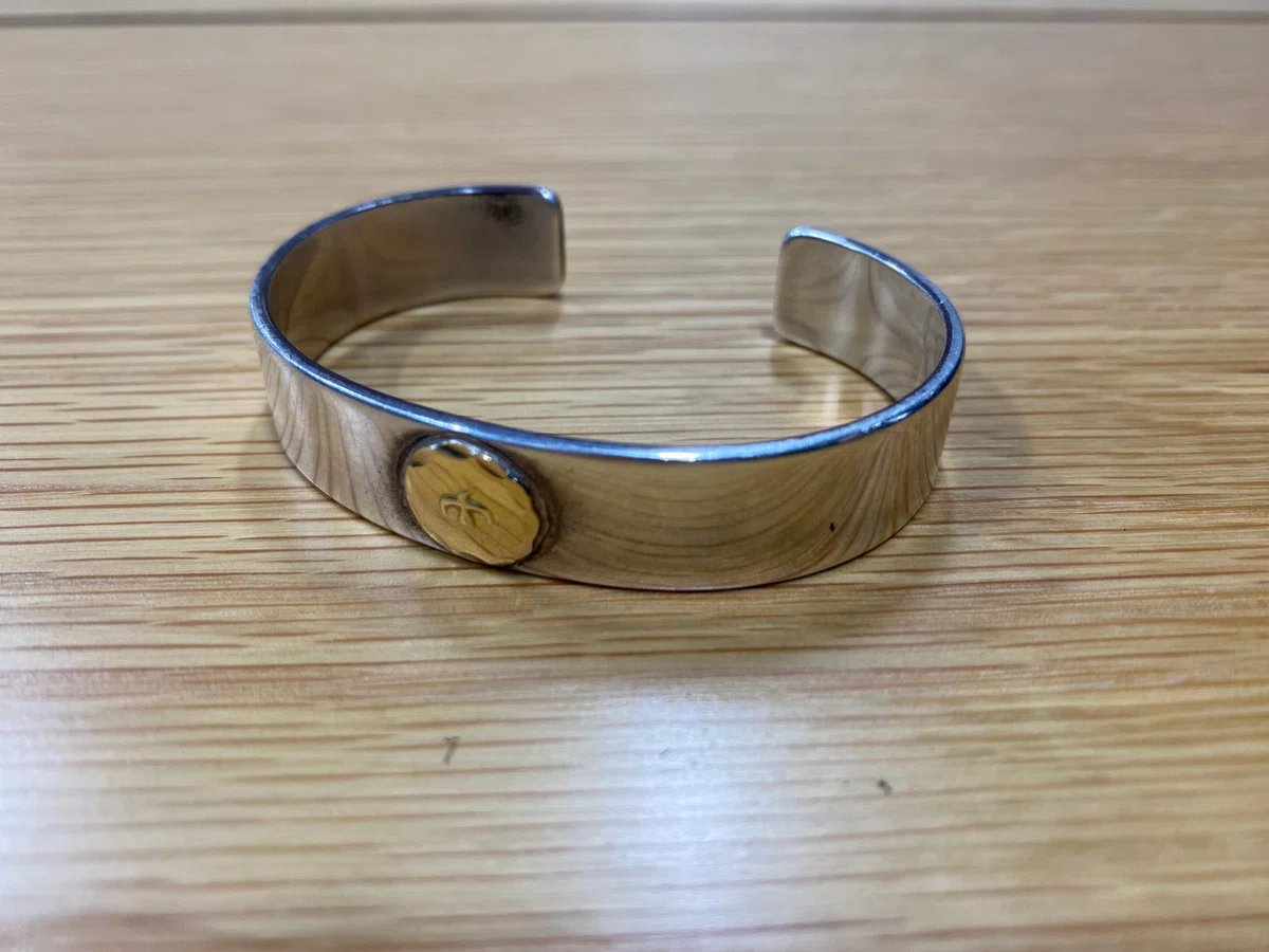 ゴローズ ダブルローズ 平打ち M ブレス M オーダーは品 ゴローズ 