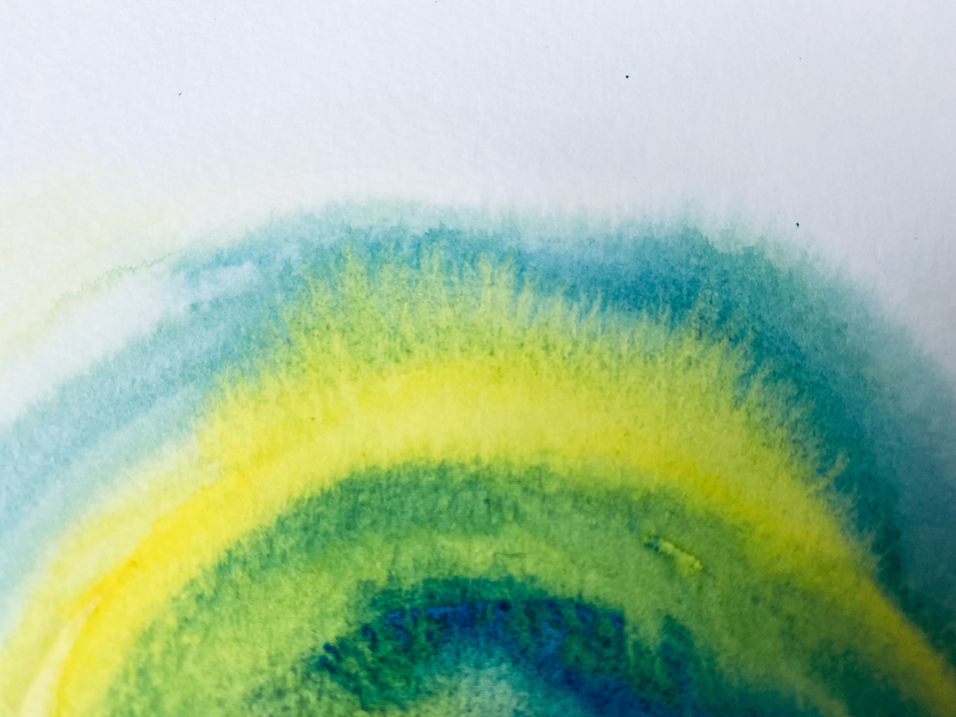 値下げ★水彩 抽象画 虹色の絵 幾何学図形 アブストラクト 9dcece3553354ca9e2d0aa29763aa2