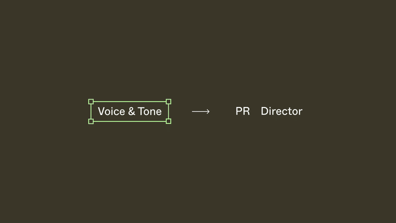 Voice & ToneをPR Directorへ