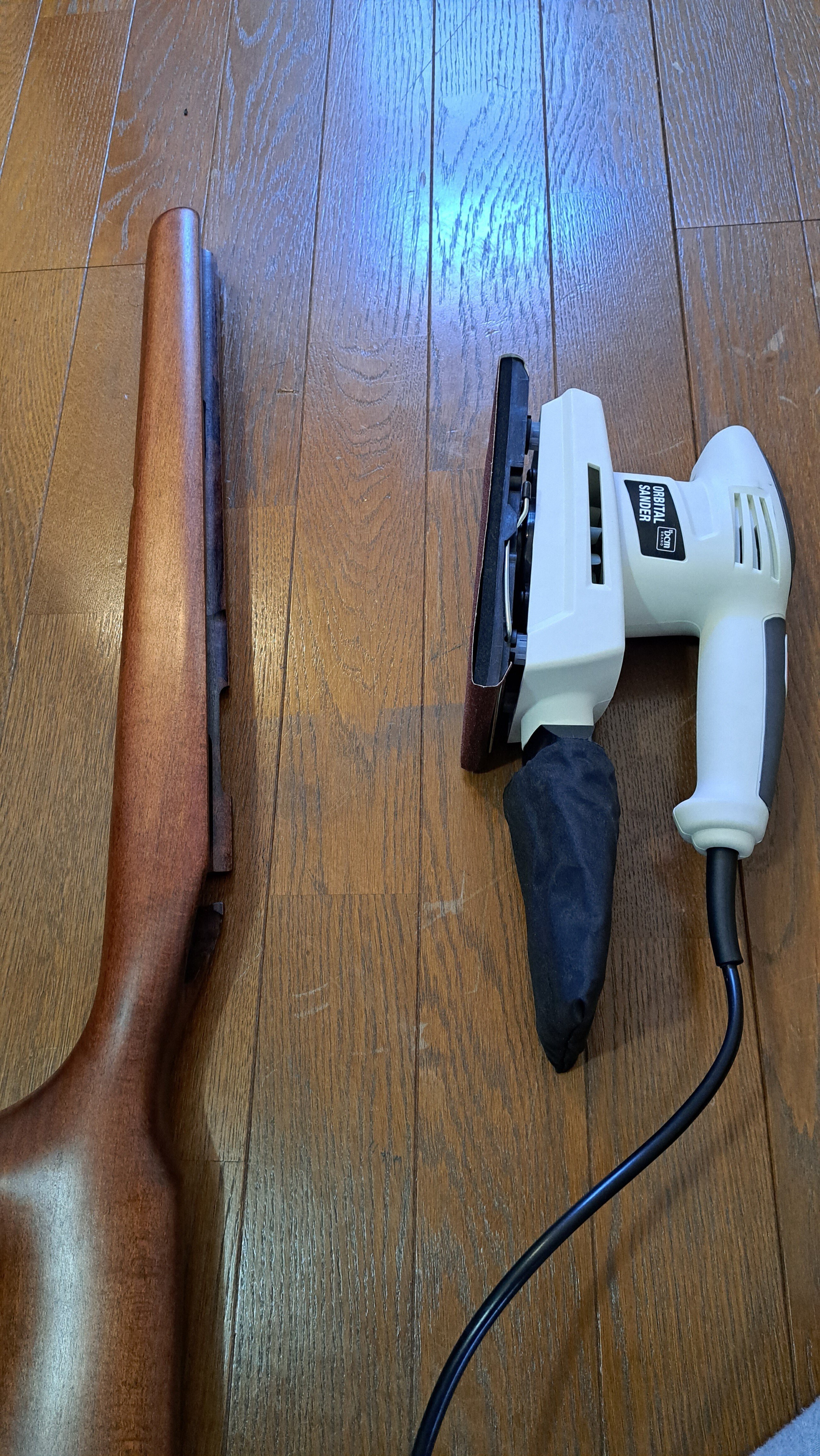 M1A 木製ストック　オイル仕上げ エアガン トイガン用 ウッドストック加工 オイルフィニッシュの