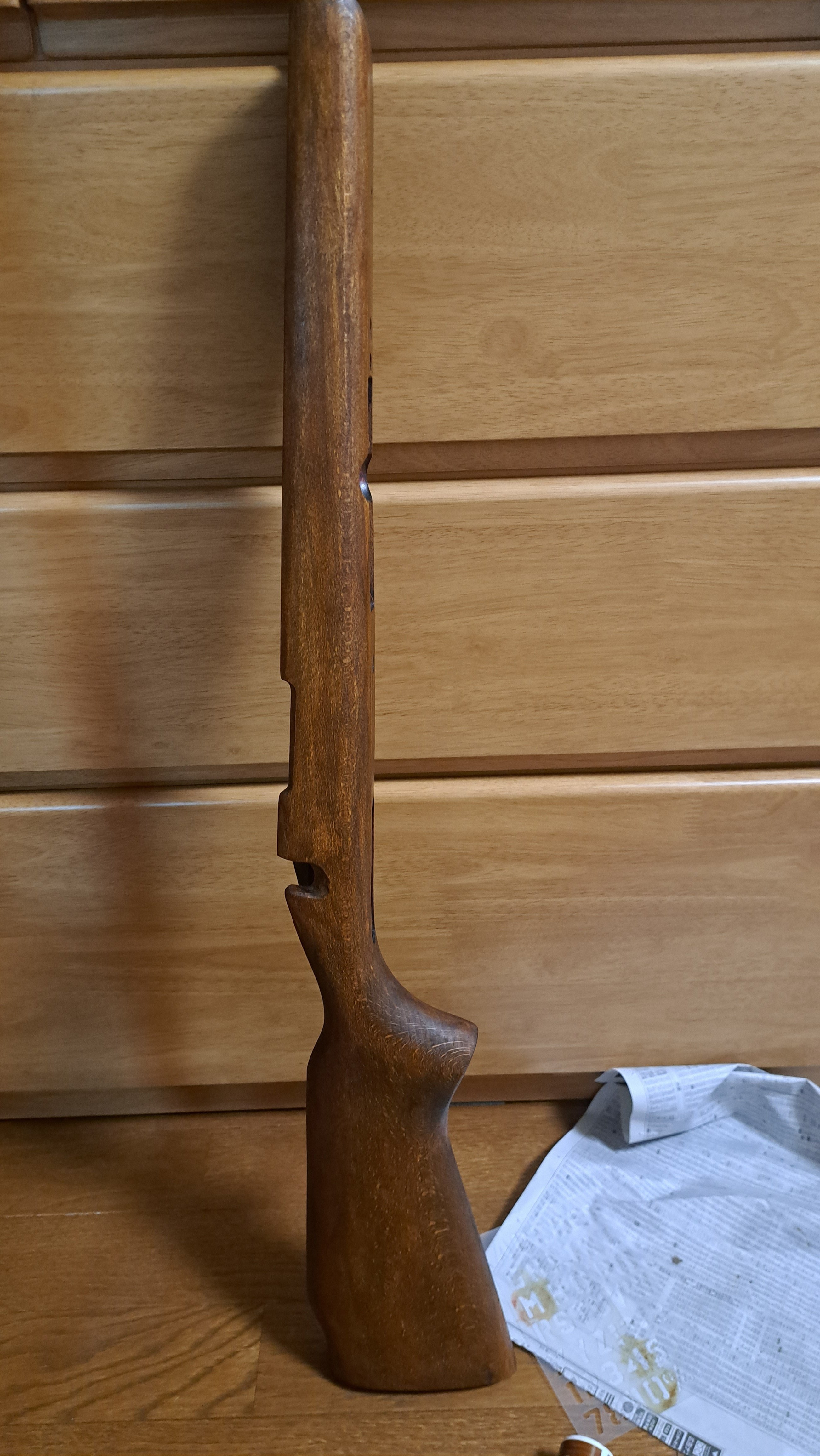 M1A 木製ストック　オイル仕上げ エアガン トイガン用 ウッドストック加工 オイルフィニッシュの