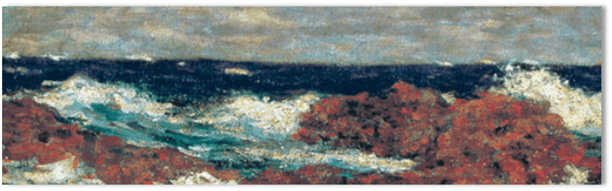 ワタクシ流☆絵解き館その205 青木繁「海景－布良の海」ー絵画エッセイ