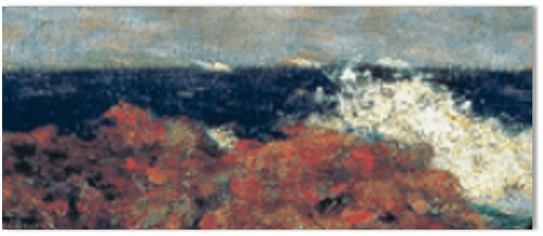 ワタクシ流☆絵解き館その205 青木繁「海景－布良の海」ー絵画エッセイ