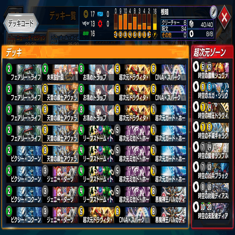 デュエプレ】ガイアールオウドラゴンCUP AD最終2位 アヴァ型ネクラ超