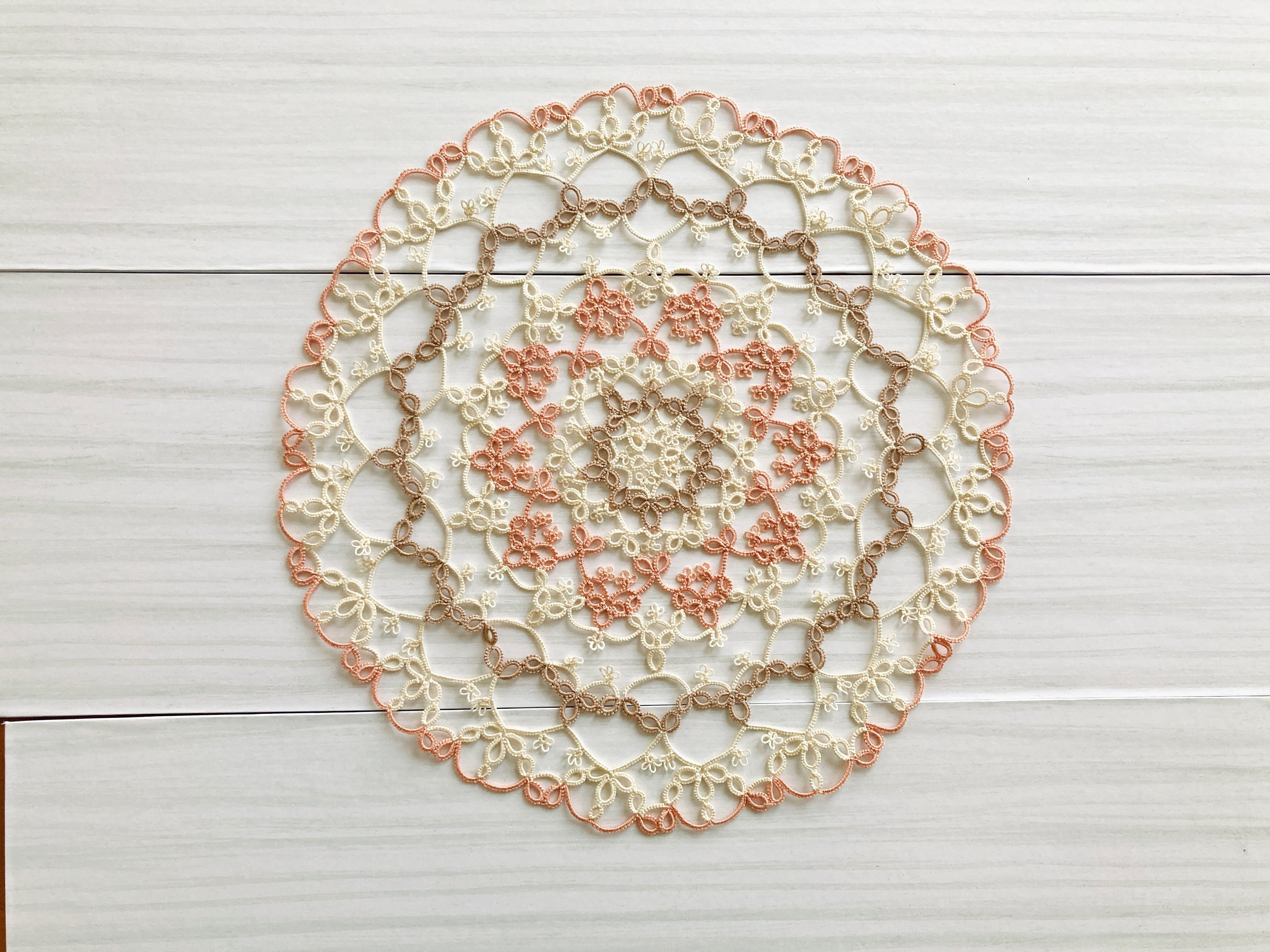 №141.143《ドイリーパターン》cuk ｜nanairo_tatting 読むレッスン
