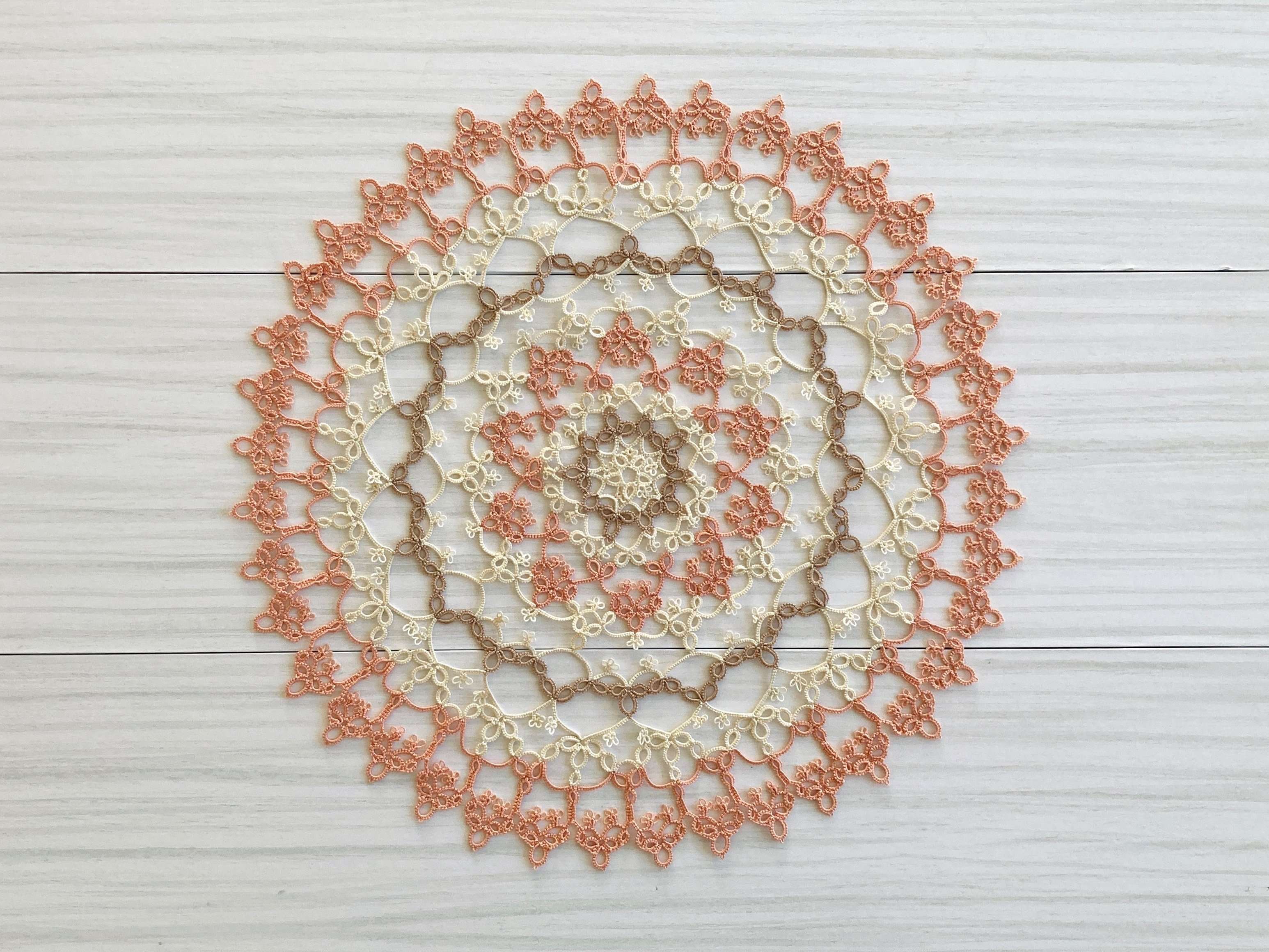 №141.143《ドイリーパターン》cuk ｜nanairo_tatting 読むレッスン