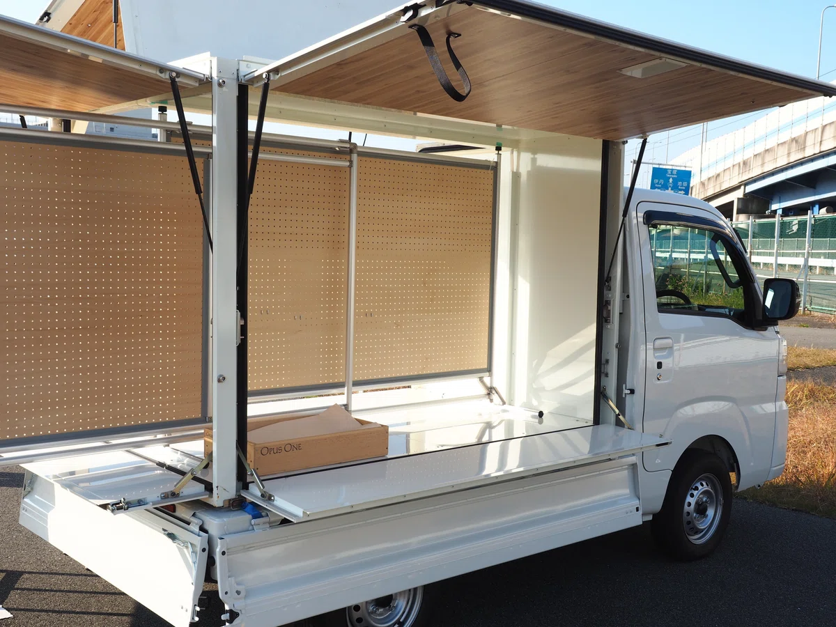 屋台 移動販売 軽トラ コンテナのみ 手作り DIY 機材無し 物置としても可能