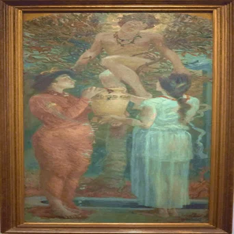 ワタクシ流☆絵解き館その207 青木繁「わだつみのいろこの宮」ー絵画