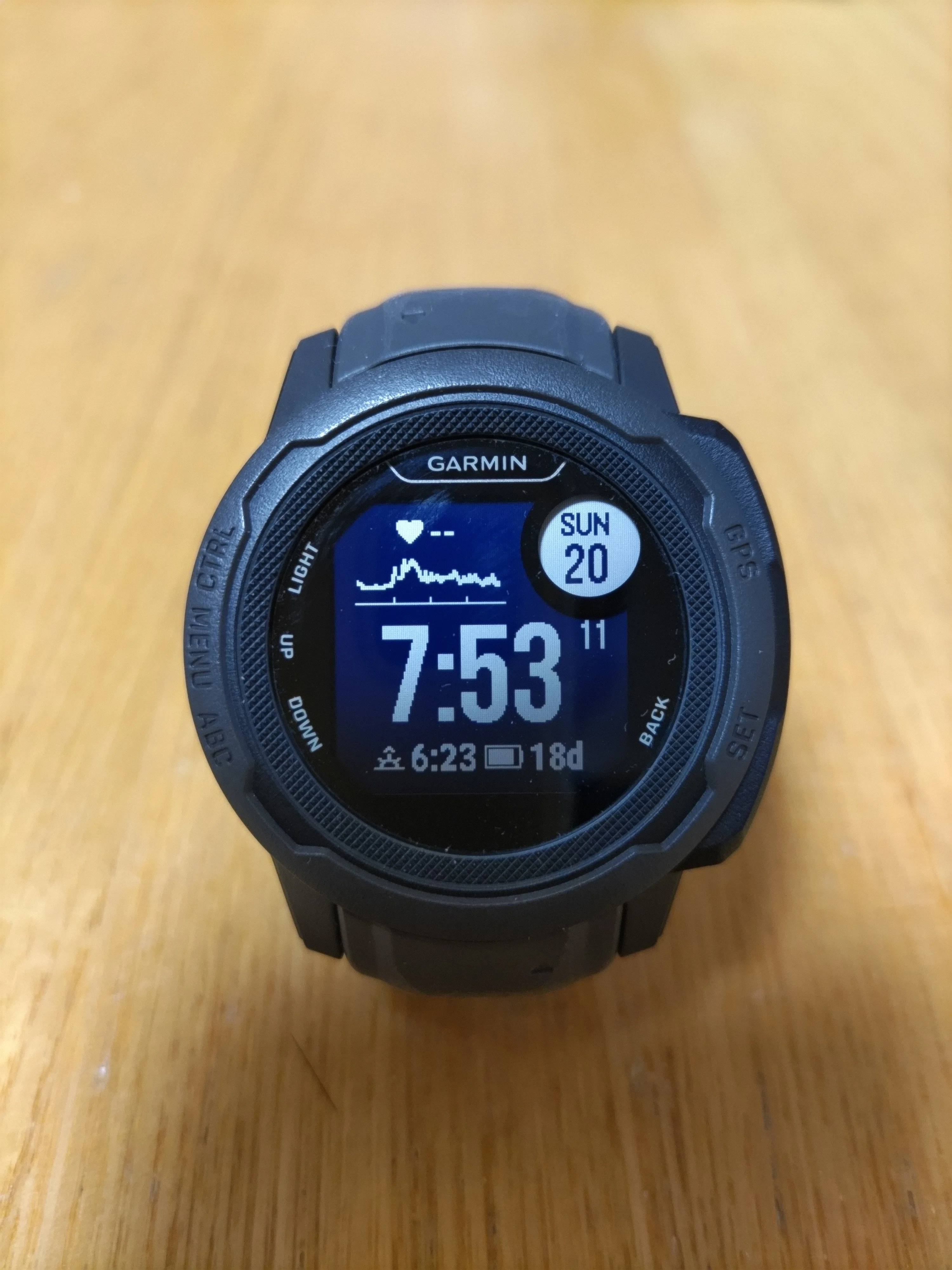 ロードバイクの心拍計としての GARMIN(ガーミン) Instinct