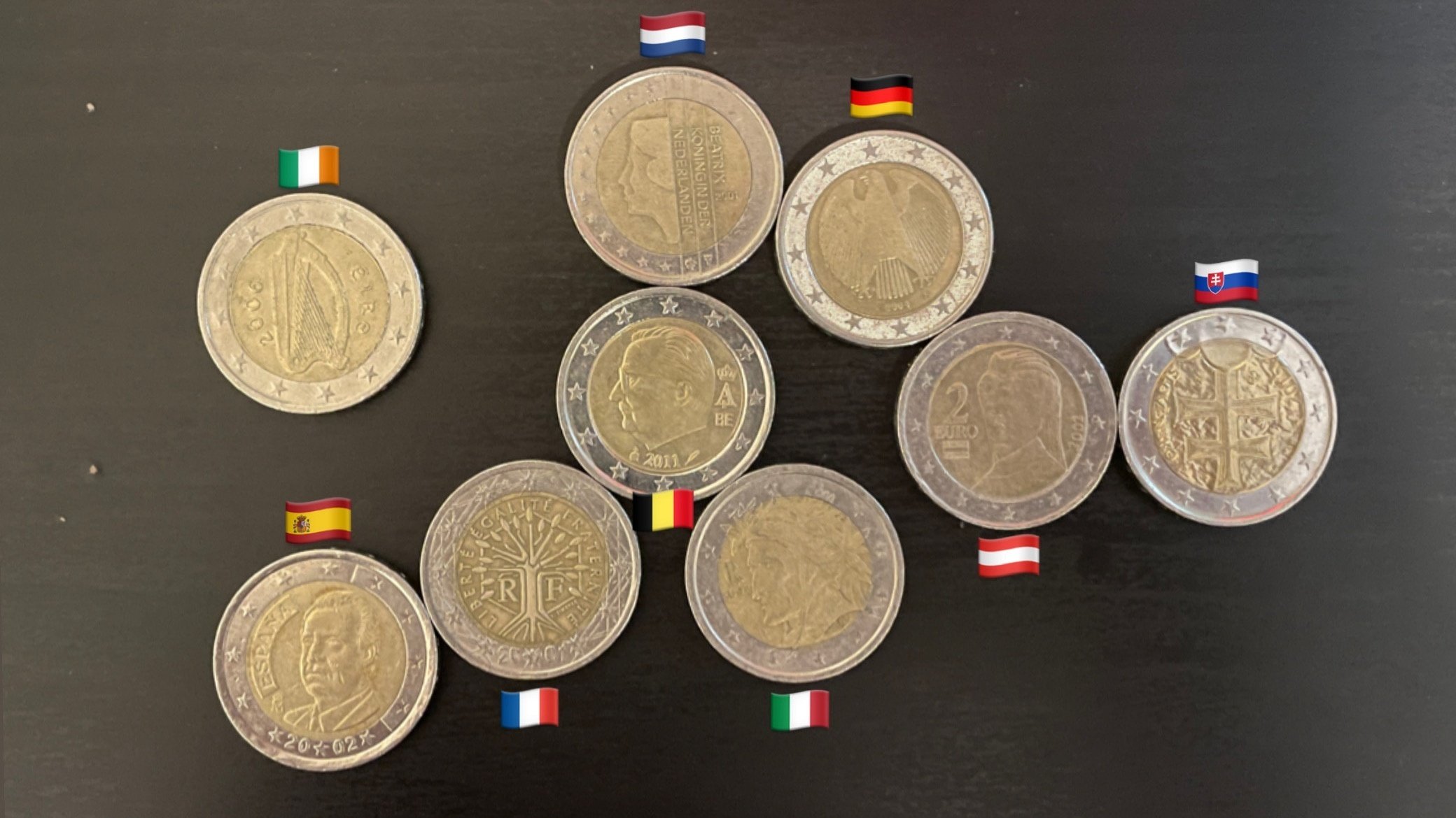 2011年 2ユーロ硬貨 ハープデザイン 2011年 2ユーロ硬貨 ハープデザイン 2011年 2ユーロ硬貨 ハープ