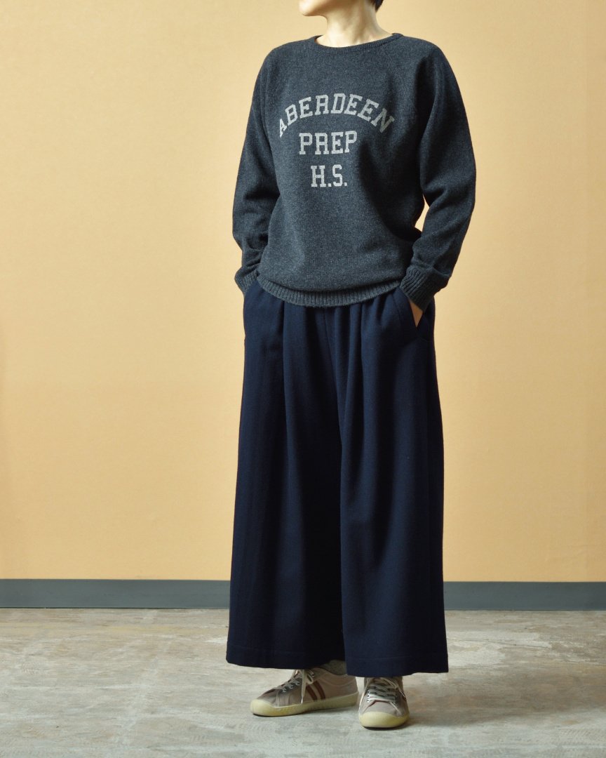 atelier naruse アトリエナルセ ウールフラノガウチョパンツ｜CHELSEA