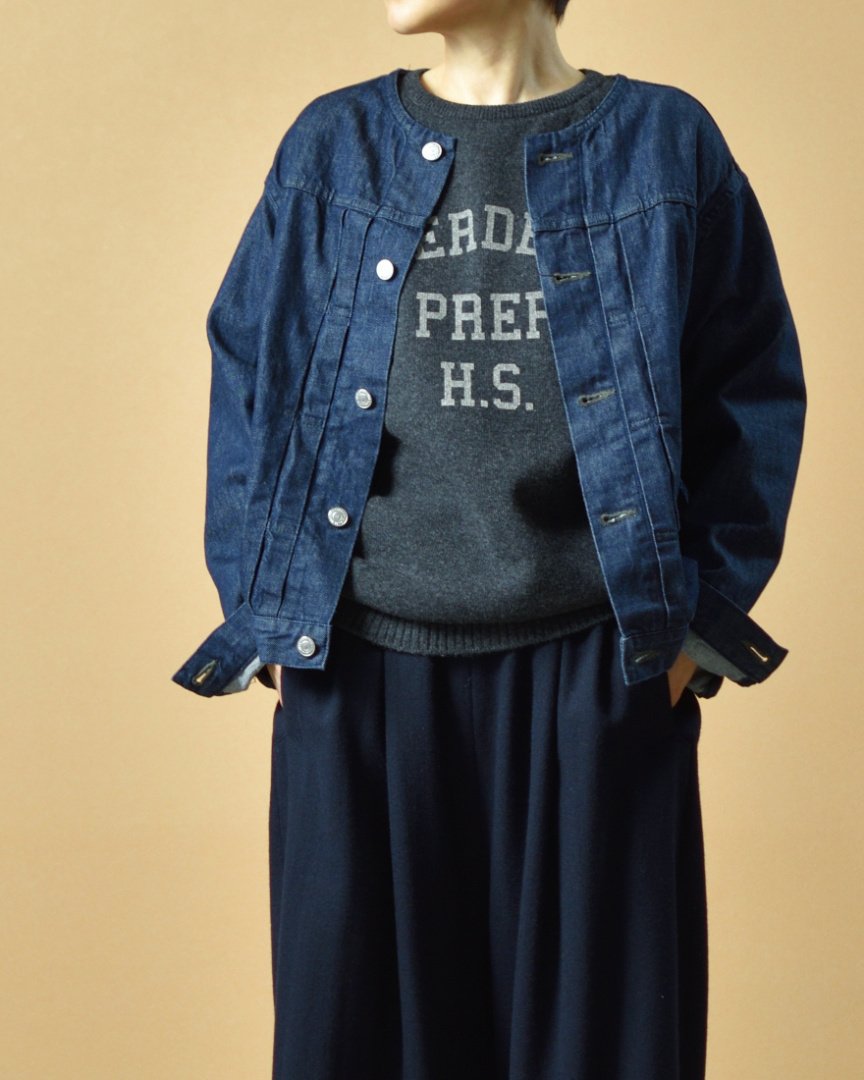 atelier naruseアトリエナルセ◼︎ラムウールワイドパンツ◼︎ネイビー