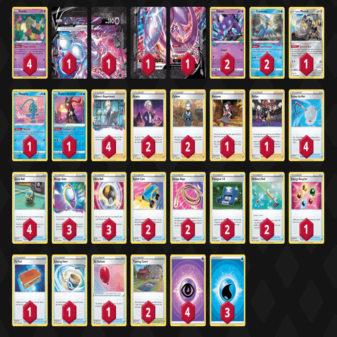 ミュウツーVunionデッキ｜ハムキチ