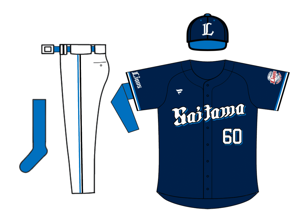 05/06 シンガポール　ヤングライオンズ　新品紙タグ付き　3rdユニフォーム ライオンズブルー復活の道を探る特集 〜西武 2023年新