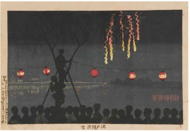 小林清親　木版画　復刻版　2枚 小林清親木版画復刻版2枚