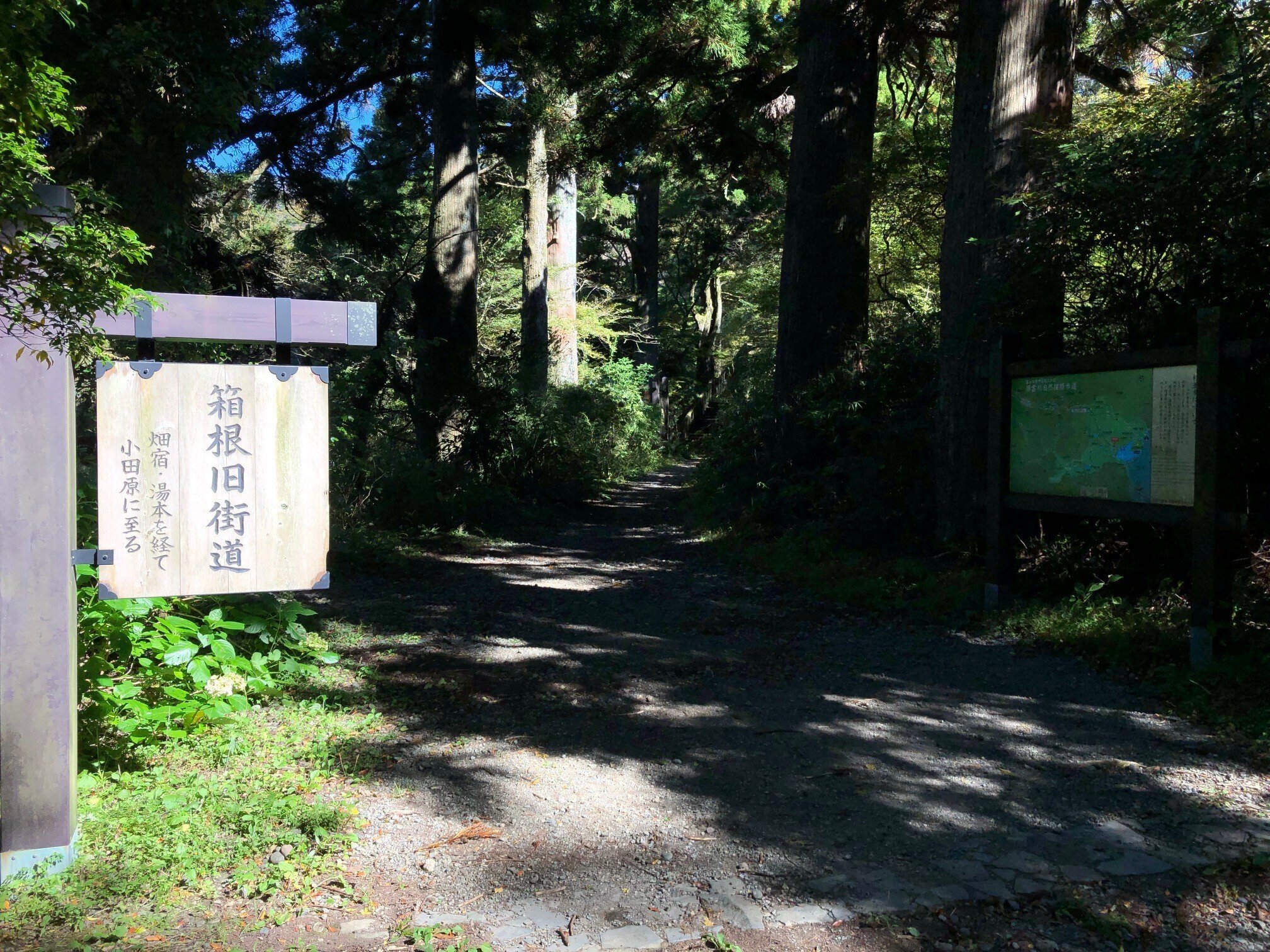 山と歴史の連なる道　箱根　旧東海道　石畳の道