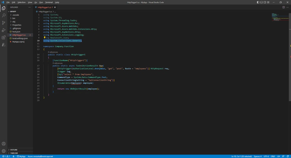 Azure SQL trigger for Functionsを試してみました｜tandago