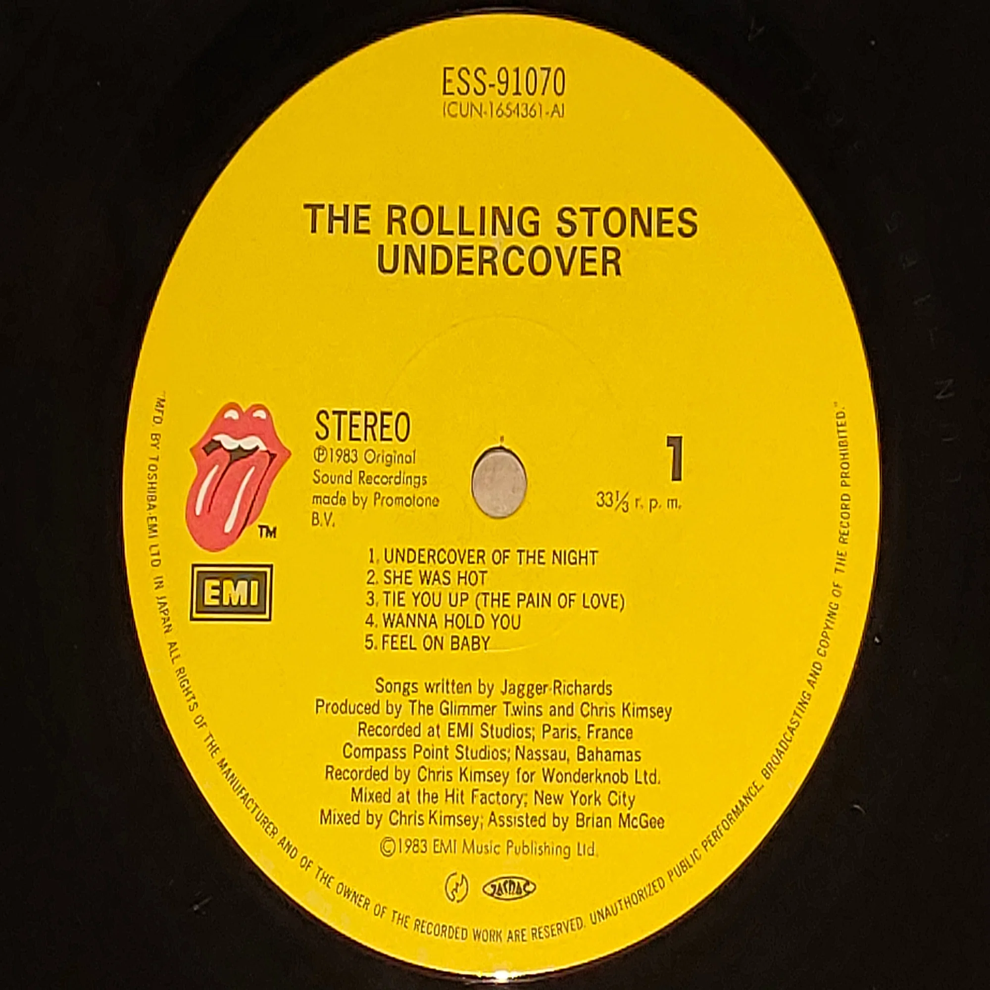 Undercover】(1983) Rolling Stones ヒップホップな80