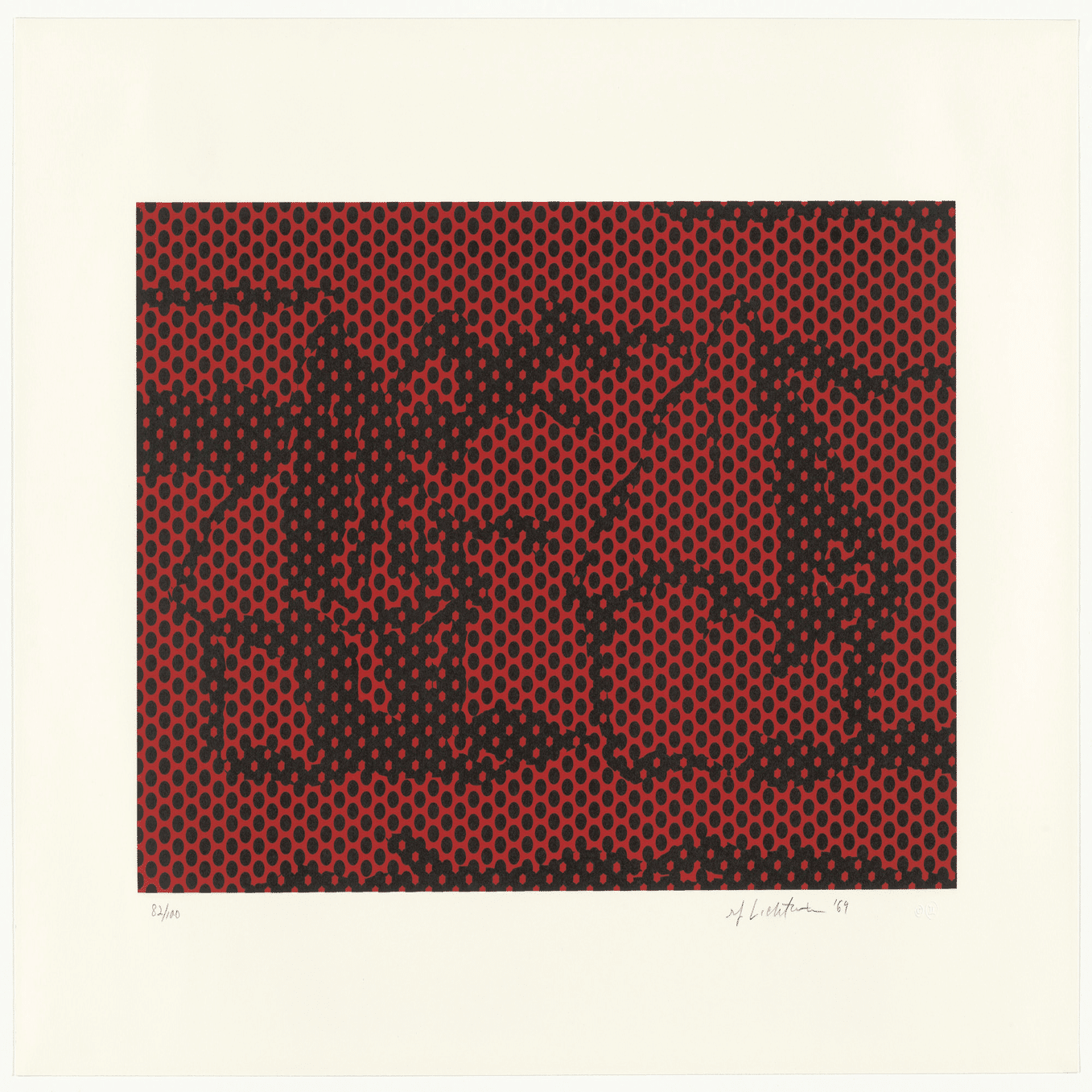 ロイ・リキテンスタイン「in the Car」直筆サイン　証明書　真作保証 ロイ・リキテンスタイン 紙にシルクスクリーン サイン 限定130 《睡蓮》