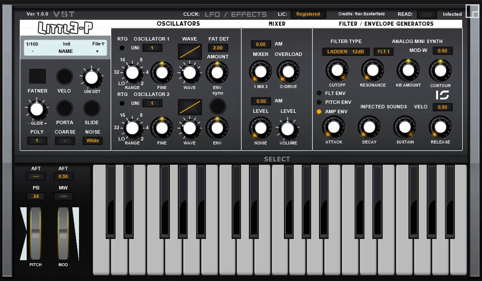 Moog little phatty StageⅡ アナログシンセサイザー（MOOG MUSIC 