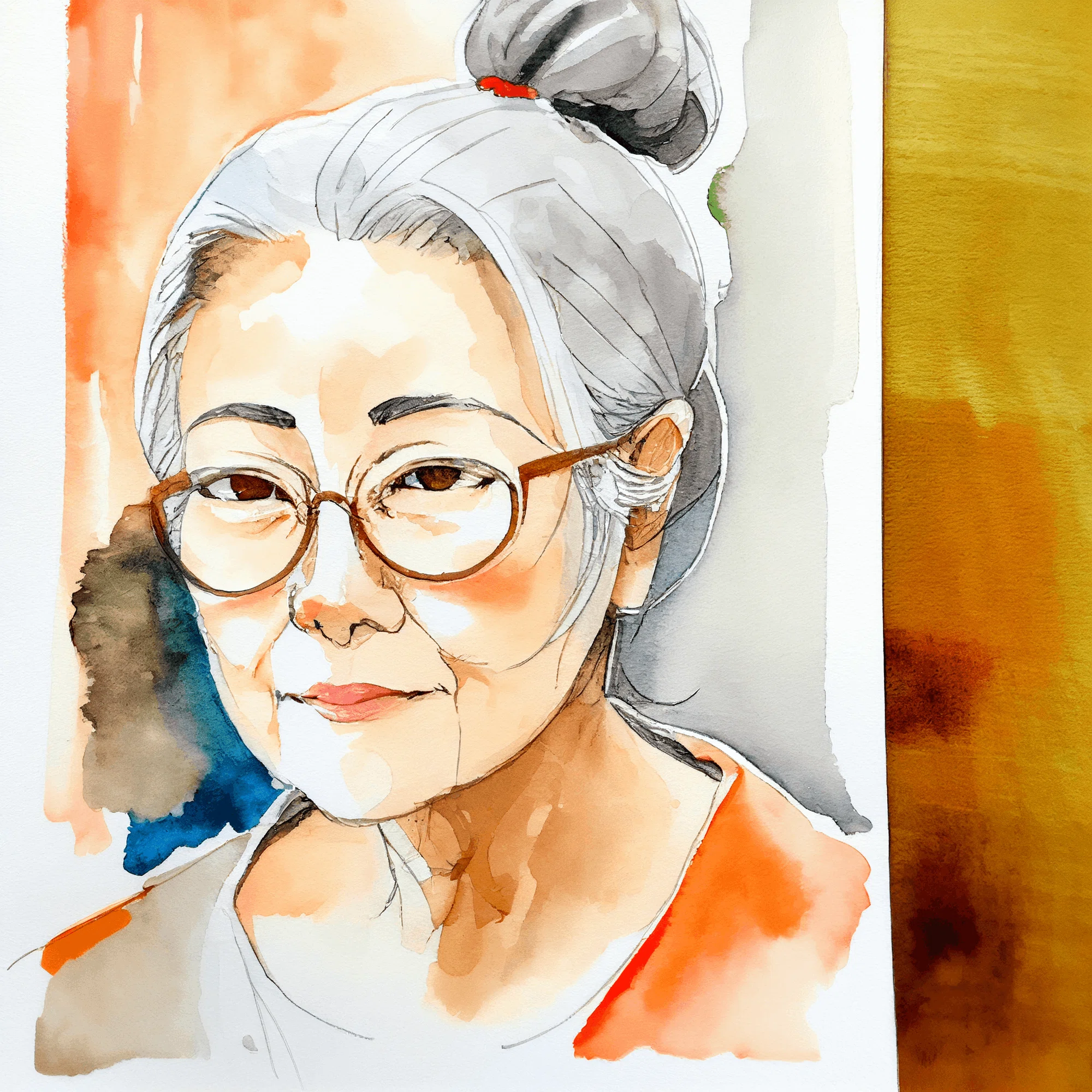 Nijijourneyに65歳の肖像を描いてもらう｜みれのスクラップ