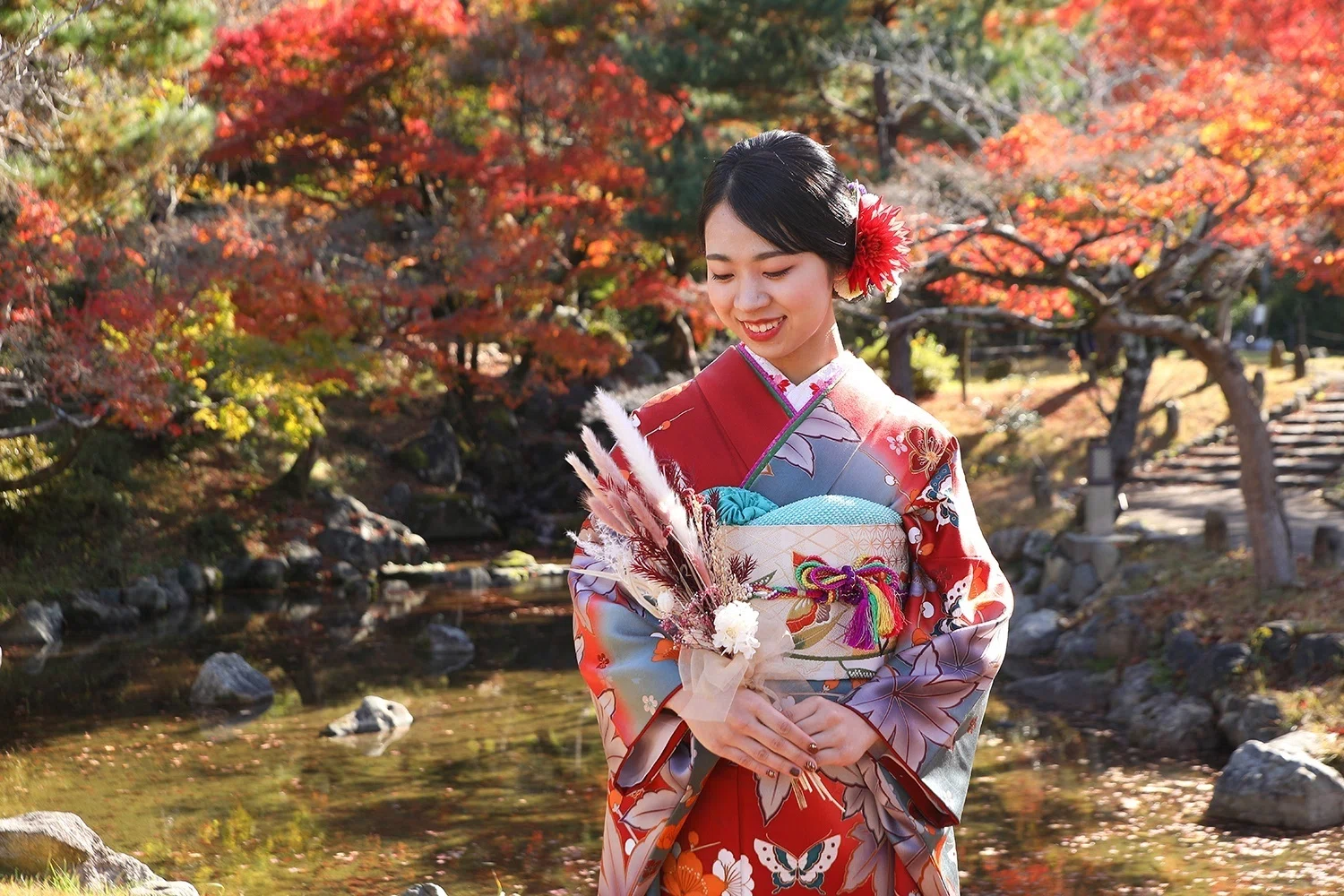 京都で振袖前撮り撮影｜和装改革