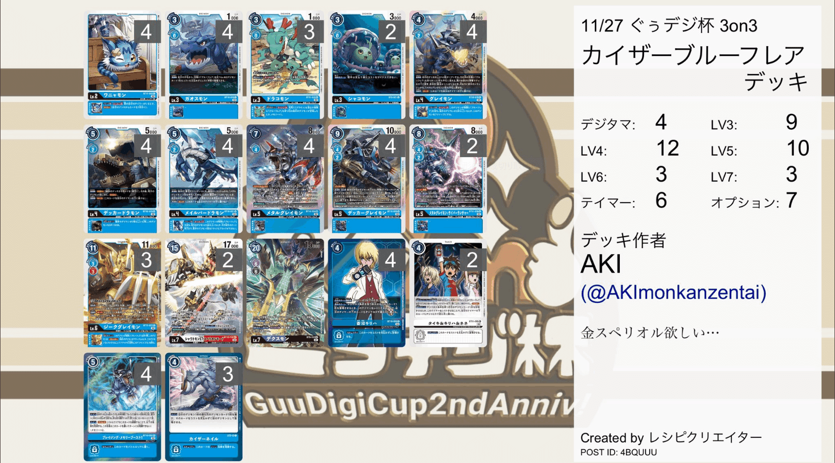 デジカデッキ販売 ブルーフレア(54枚) | デジモンカードゲーム