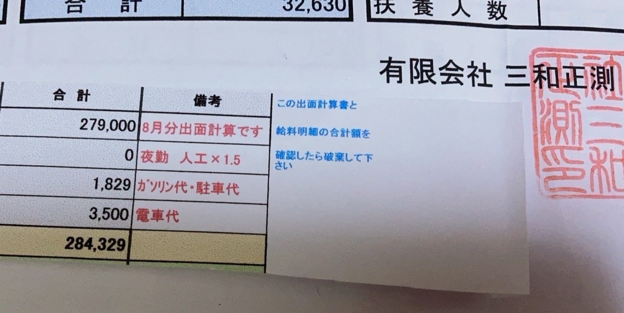㈱竹中土木下請・㈲三和正測団体交渉報告】賃金明細破棄を指示