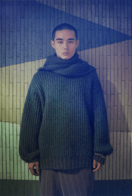 m*l様 KHOKI 22AW ニット KHOKI コッキ 22AW SIX YARNS-12 COLORS KNIT ニット 1 オレンジ