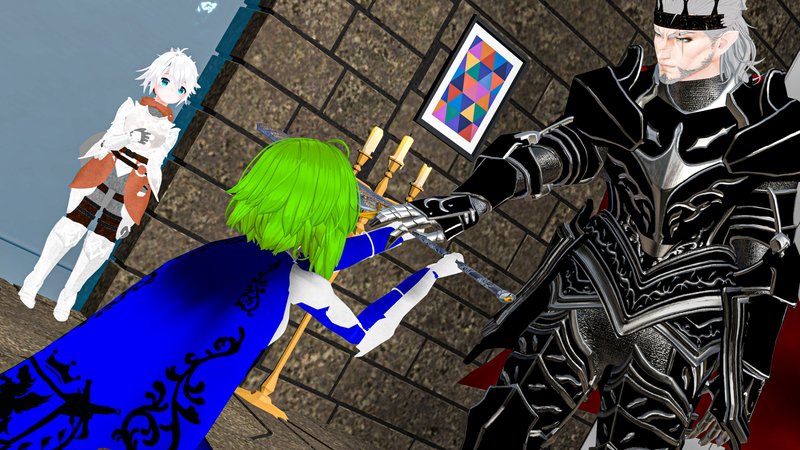 王位継承のシーンもオリジナル